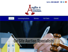 Tablet Screenshot of anglinauctions.com